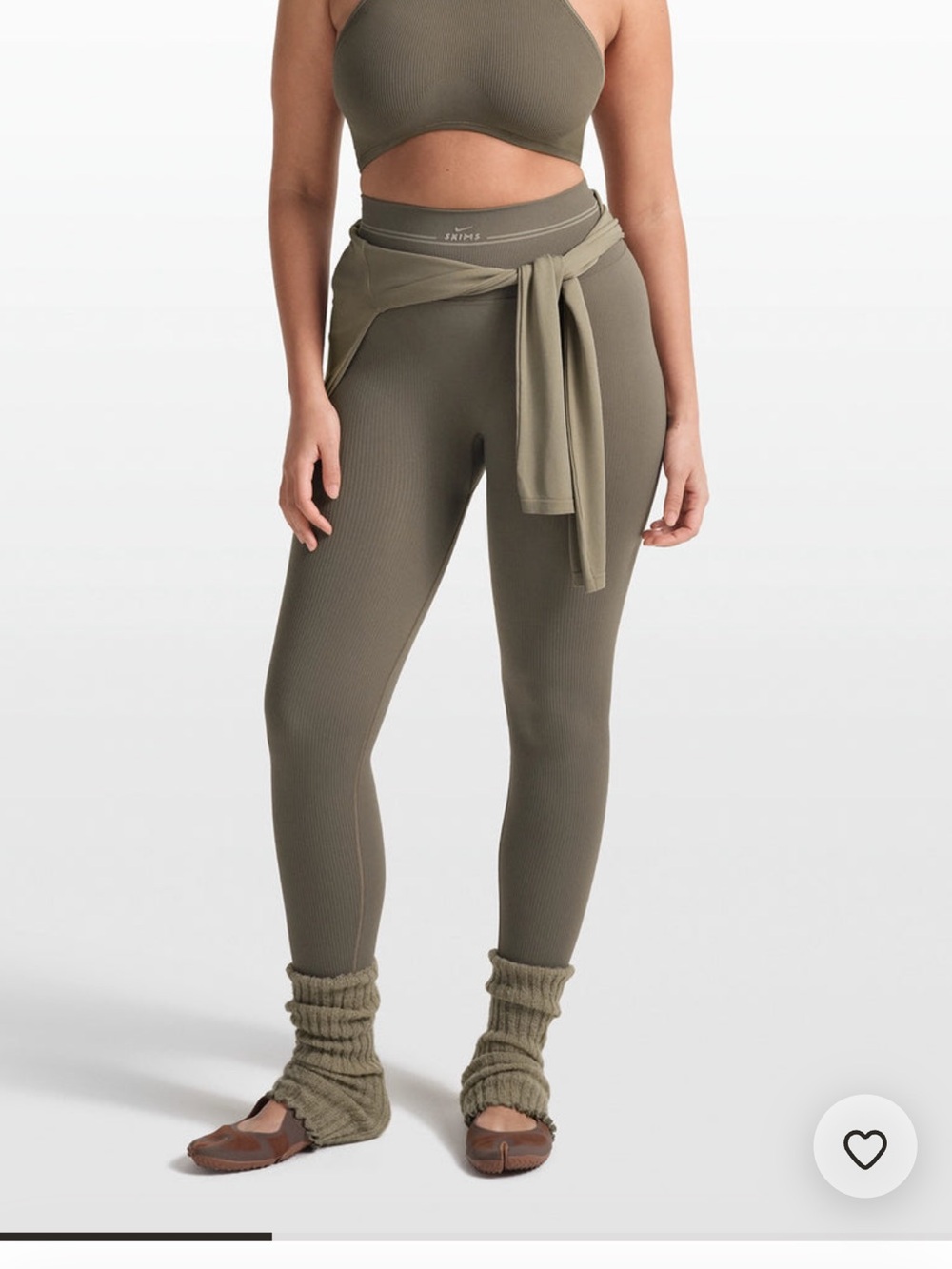 NIKESKIMS Ribbed seamless in Dusty Oak Moss 2X